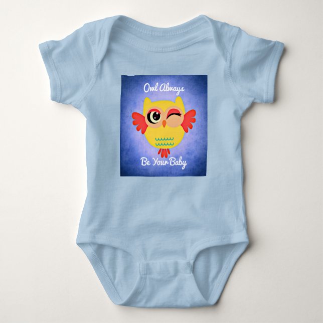 Body Bodysuit pour bébé de hibou en winking (Devant)