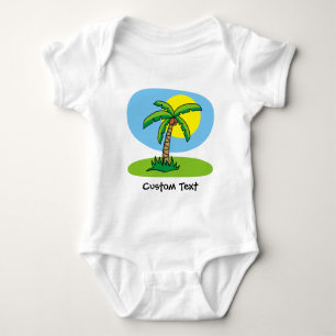 Body Bodysuit pour bébé en dessin de palmier