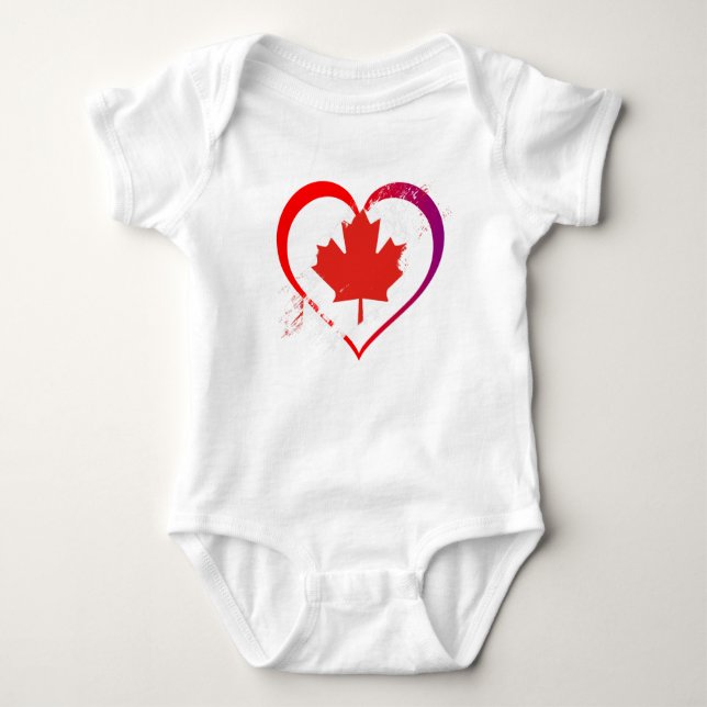 Body Bodysuit pour bébé fête du Canada (Devant)