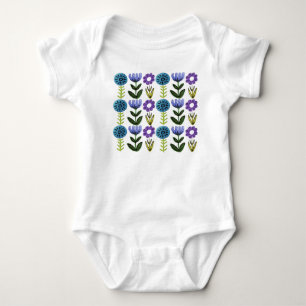 Body Bodysuit pour bébé imprimé à fleurs