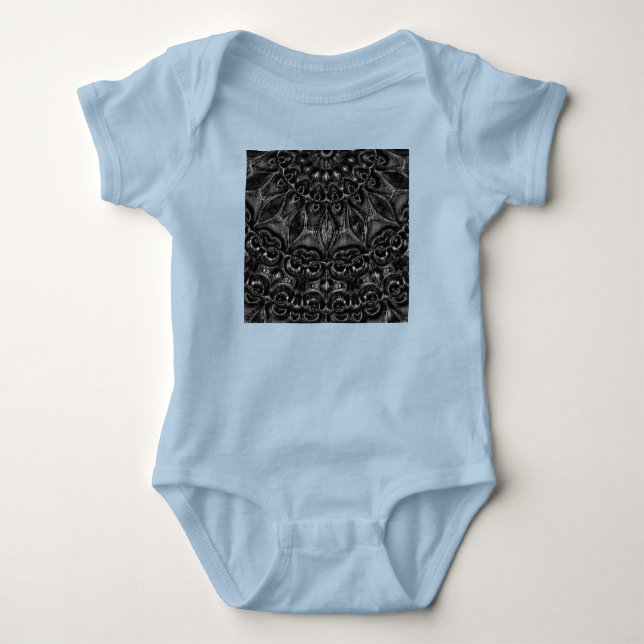 Body Bodysuit pour bébé Mandala au charbon de bois (Devant)