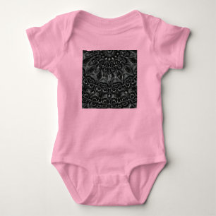 Body Bodysuit pour bébé Mandala au charbon de bois