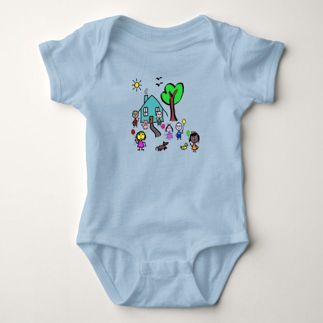 Body Bodysuit pour bébé Monde Enfants (Devant)