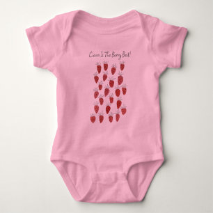 Body Bodysuit pour bébé Motif de fraise ironique