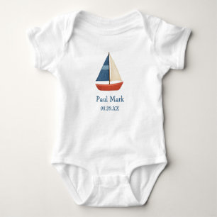 Body Bodysuit pour bébé Nautique Personnalisé