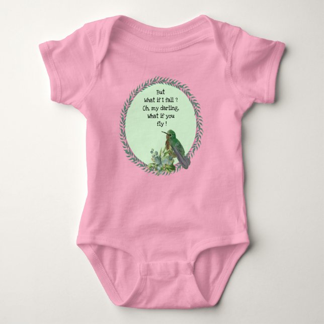Body Bodysuit pour bébé oiseau-colibri (Devant)
