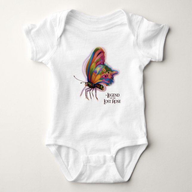 Body Bodysuit pour bébé papillon arc-en-ciel d’Ariel (Devant)