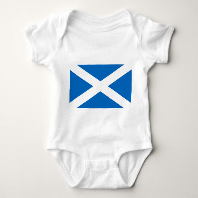 Body Bodysuit pour bébé patriotique avec drapeau Ecosse (Devant)