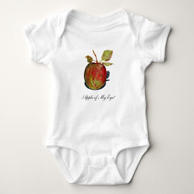Body Bodysuit pour bébé pomme (Devant)