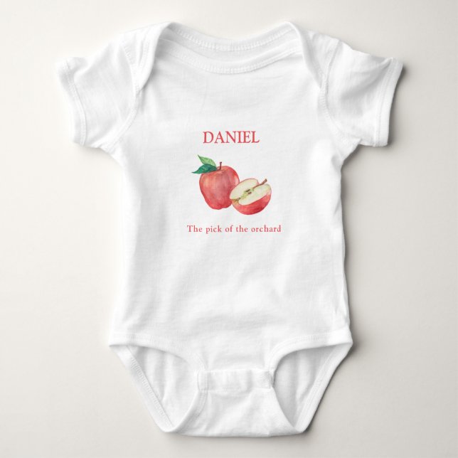 Body Bodysuit pour bébé pomme (Devant)