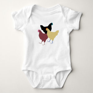 Body Bodysuit pour bébé poulet de la campagne