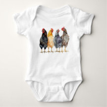 Bodysuit pour bébé poulets, Country Toddler Tee