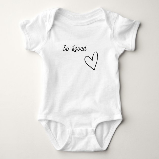 Body Bodysuit pour bébé "So Loved" (Devant)