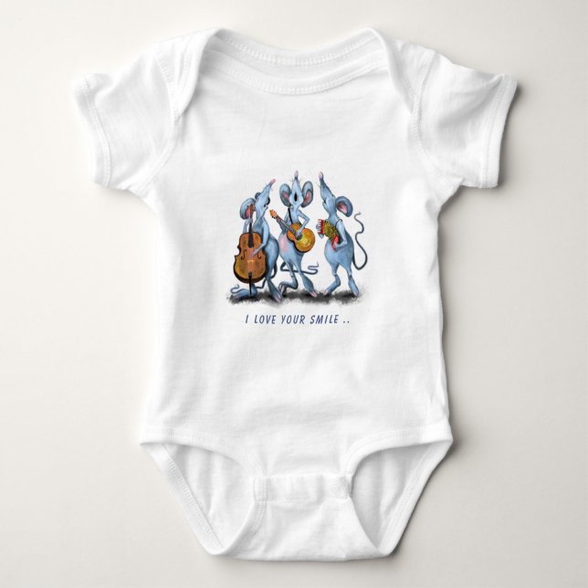 Body Bodysuit pour bébé - Texte personnalisé (Devant)