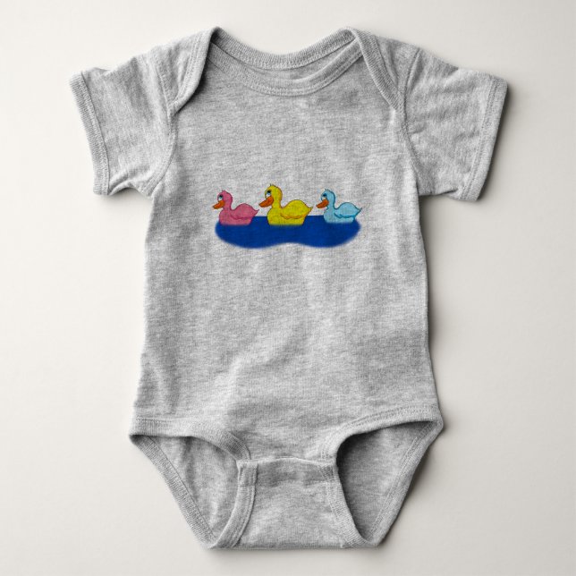 Body Bodysuit pour bébé trois canards (Devant)