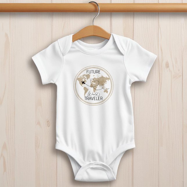 Body Bodysuit pour bébé voyageur dans le monde futur (Future World Traveler Baby Bodysuit)