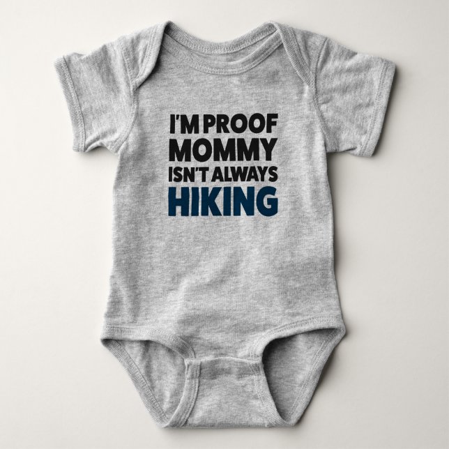 Body Bodysuit Randonnée Jersey amusant pour bébé (Devant)