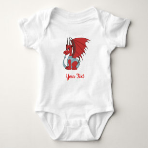 Body Bodysuit rouge Dragon Cartoon Baby