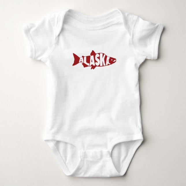 Body Bodysuit Saumon de l'Alaska (Devant)