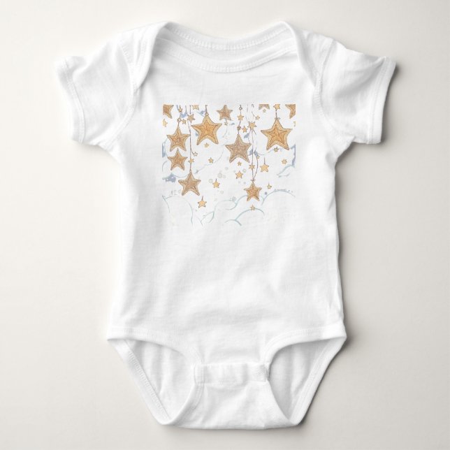 Body Bodysuit Souhaitez Sur Une Étoile Bébé (Devant)
