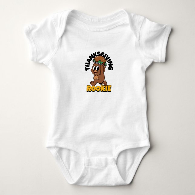 Body Bodysuit Thanksgiving Rookie Baby (Devant)