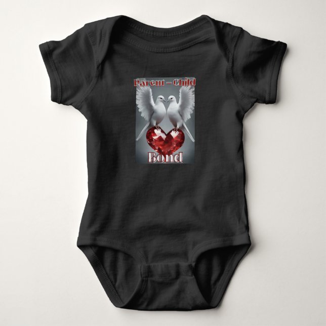 Body Bodysuite d'obligations parent-enfant. (Devant)