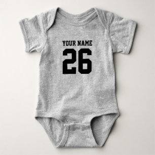 Body Bodysuits bébé personnalisés avec maillot de footb