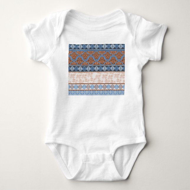 Body Boho Floral Stripes : Ethnic Seamless Collection (Devant)