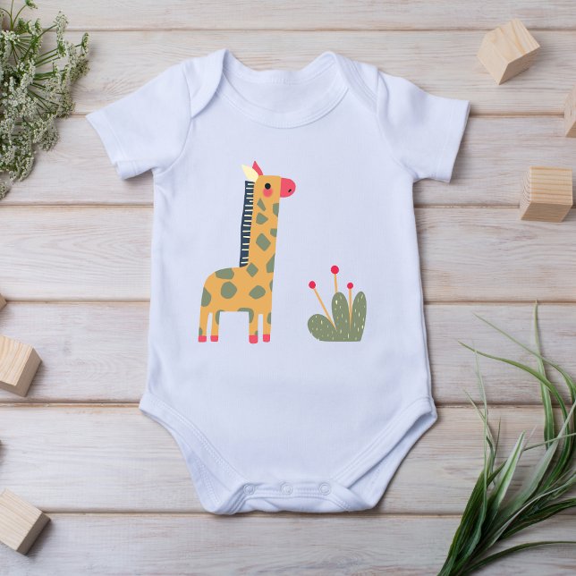 Body Boho Giraffe imprimé Bodysuit bébé (Créateur téléchargé)