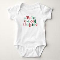 Boho Modern Police Baby Il fait froid dehors Noël