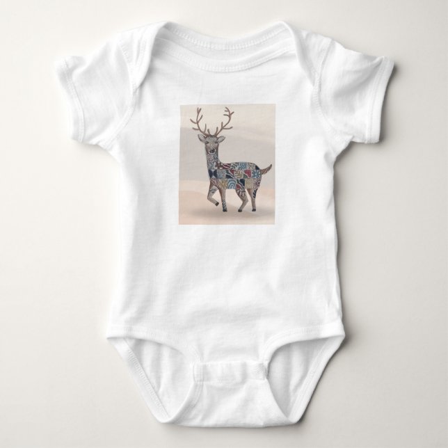Body Boho Nursery Art Baby Romper / Bodysuit (Devant)