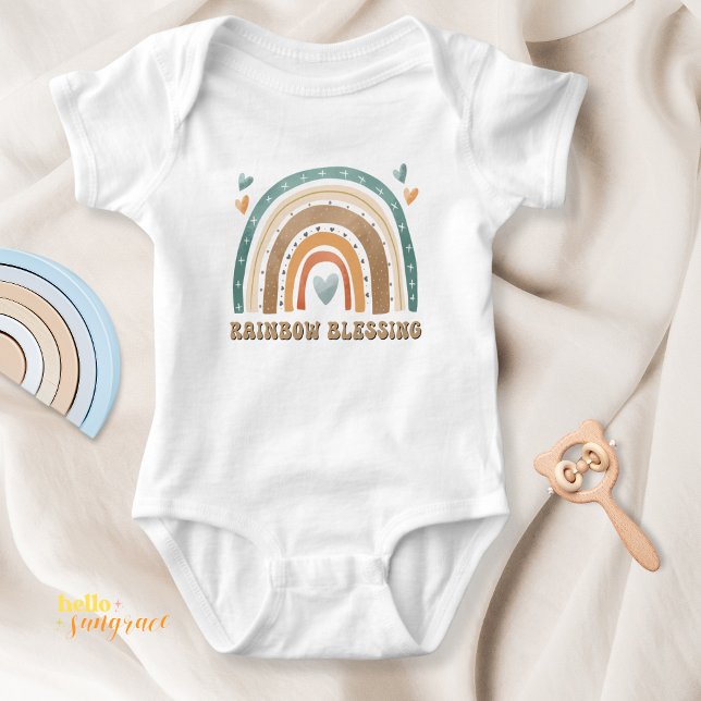 Body Boho Rainbow Blessing Baby Bodysuit (Bohemian Rainbow Baby Bodysuit)