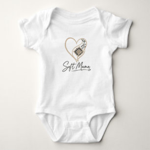 Body Boho Tribal Heart "Maman Douce" Typographie Élégan
