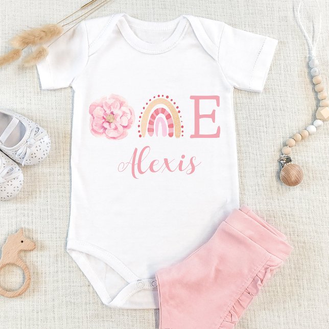Body Boho un arc-en-ciel rose fille bohème premier anni (Créateur téléchargé)