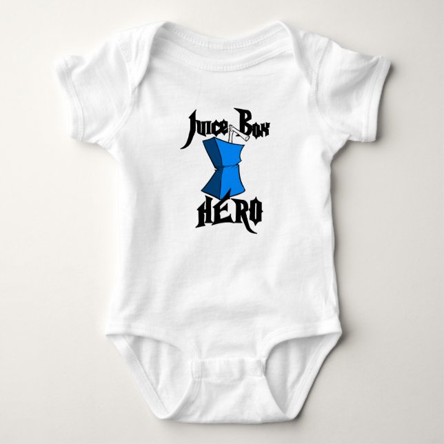 Body Boite de Jus Hero Baby Creeper U.S. Custom Ink (Devant)