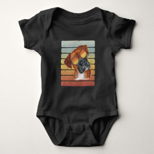 Body Boîte Rétro Vintage Coucher de Soleil Papa Maman B