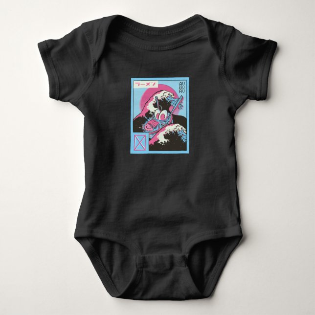 Body Bol de Ramen Design Vaporwave (Devant)