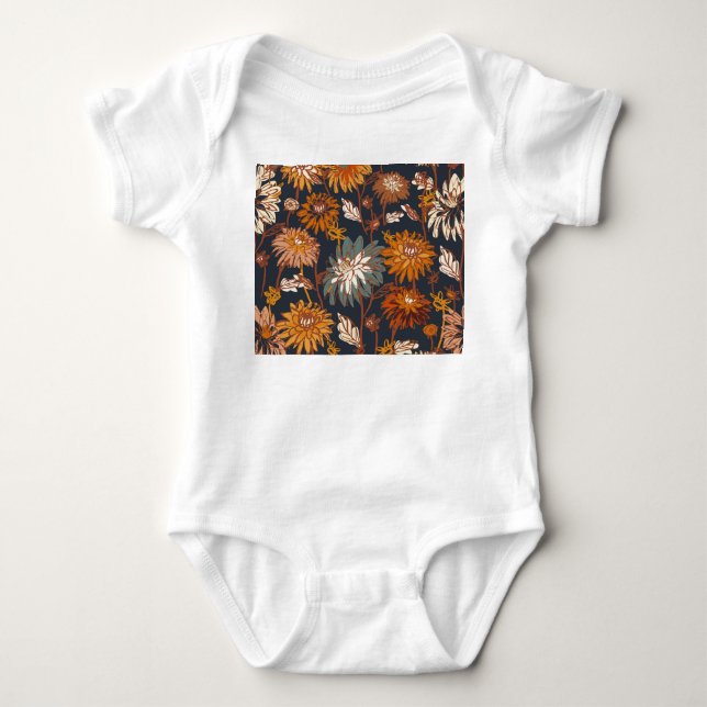 Body Bold Dahlia Chrysanthemum Motif chinois (Devant)
