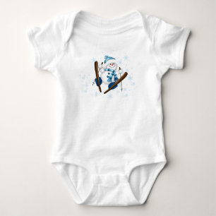 Body Bonhomme de neige faisant du ski