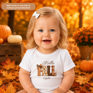 Body Bonjour Automne Lettres de Style Patchwork Personn
