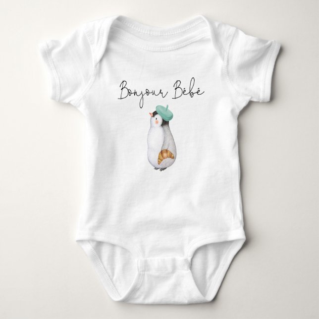 Body Bonjour Bebe Paris French Baby Bodysuit (Devant)