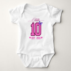 Body Bonjour Dix Chiffres Cute Coquette 10e anniversair