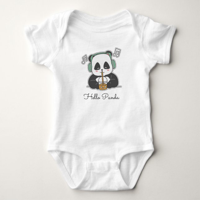 Body Bonjour panda (Devant)