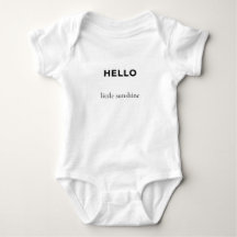 Bonjour Petit Soleil T-Shirt Mignon pour Bébé & En