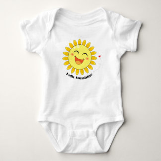 Body Bonjour Soleil Mignon Gribouillis de Soleil Art à