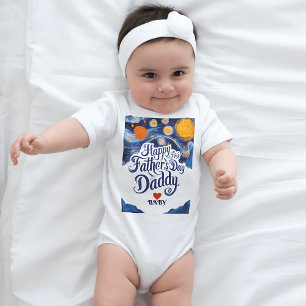 Body Bonne 1ère Fête des pères, papa ! Coeur / Nom pers