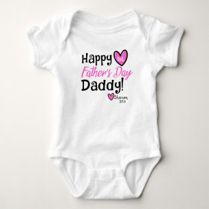 Body Bonne 1ère Fête des pères papa Nom personnalis