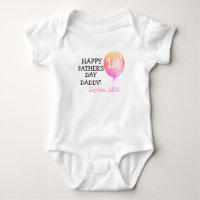Bonne fille de première Fête des pères bébé