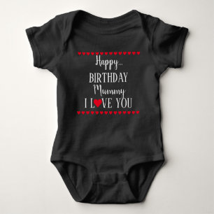 Body Bonne maman d'anniversaire Je t'aime Baby Bodysuit