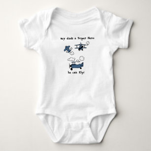 Body Bonne nuit Bye Bi-Planes Super Hero Baby Bodysuit